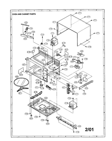 Oven and cabinet