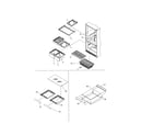 Kenmore 59671162101 shelving assembly diagram