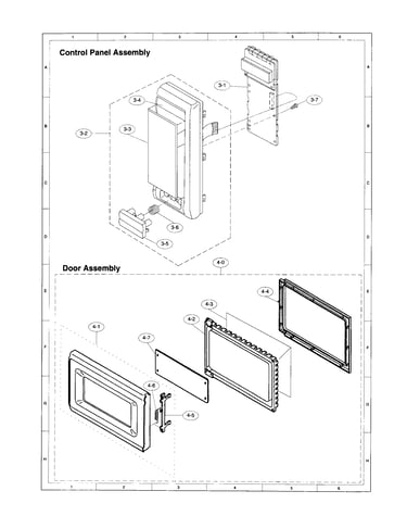 Control panel/door