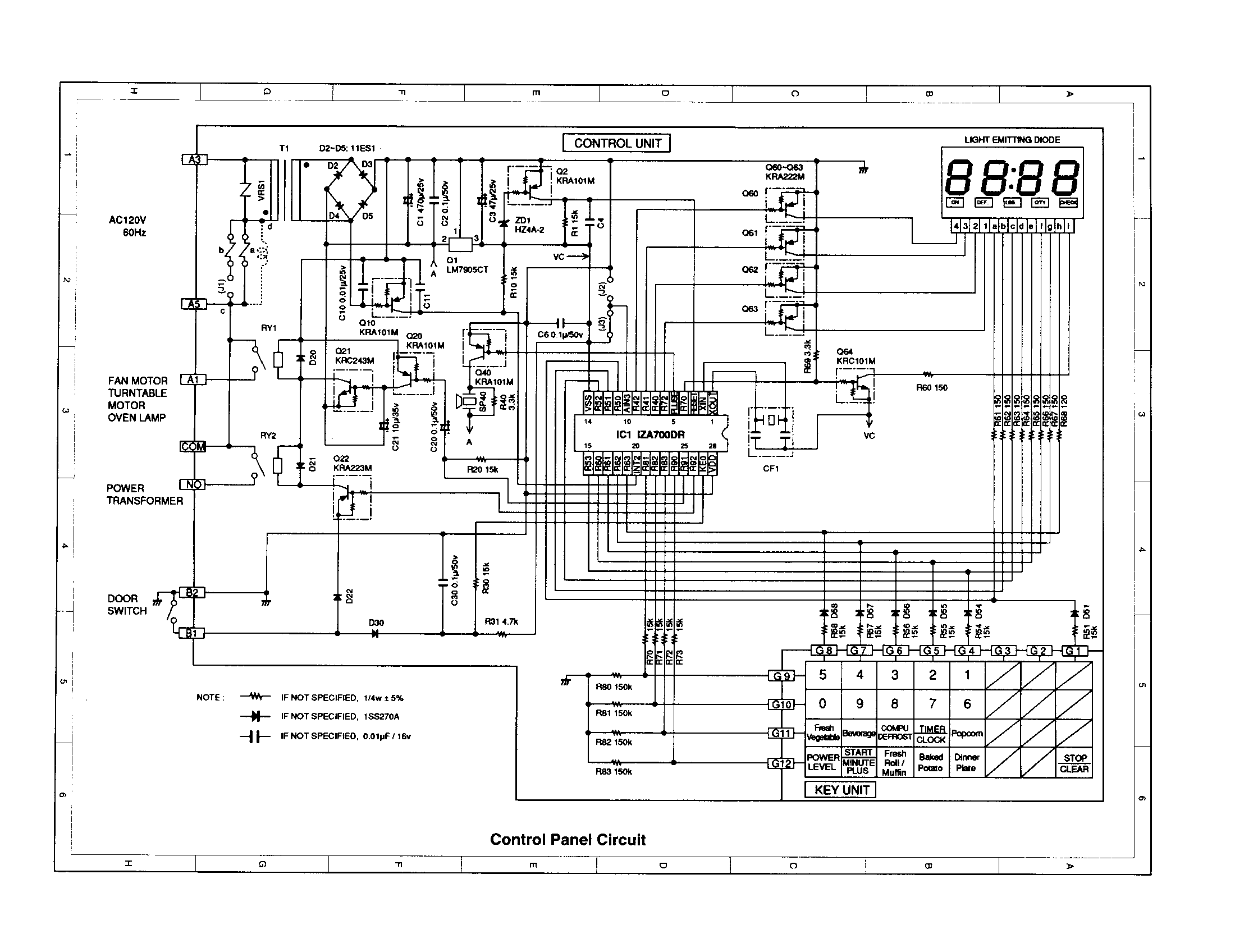 Control panel circuit