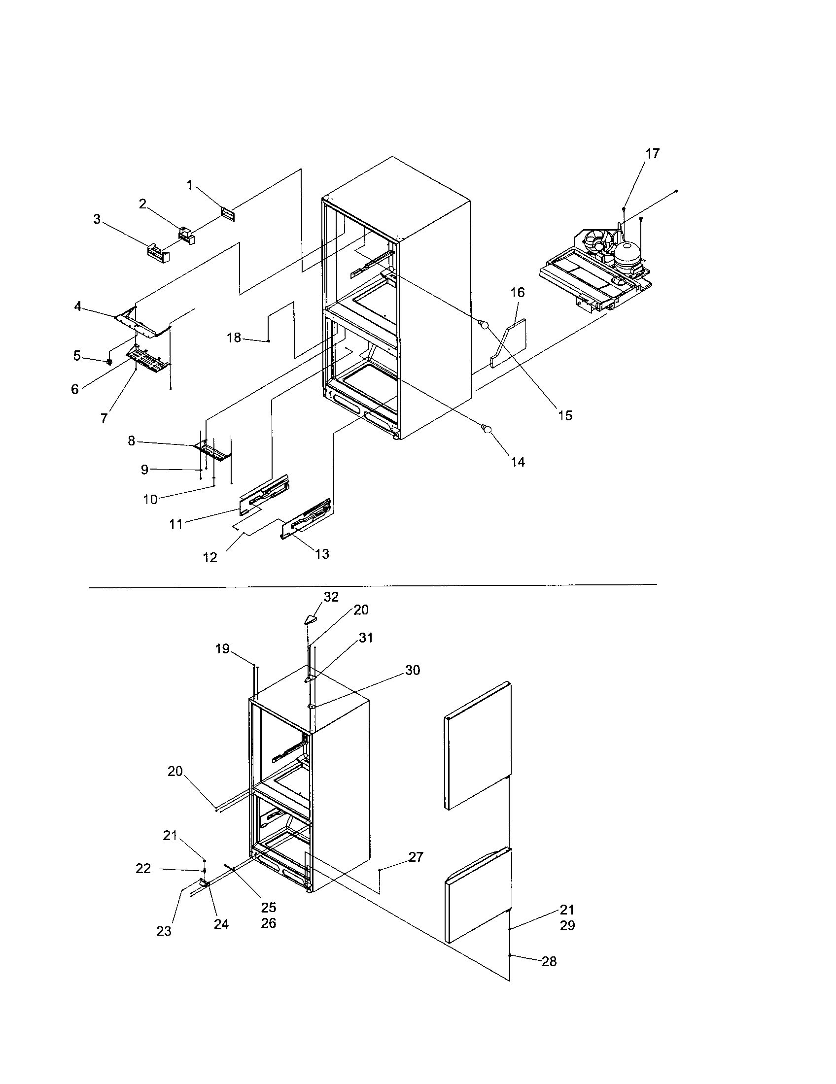 Cover, hinges/light covers