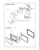 Control panel/door