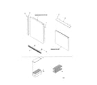 Kenmore 59661103100 door handles/accessories diagram