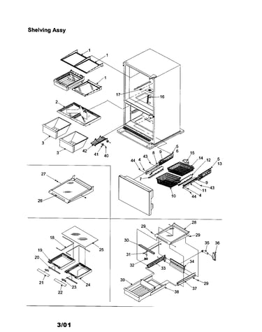Shelving assembly