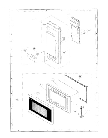 Control panel and door