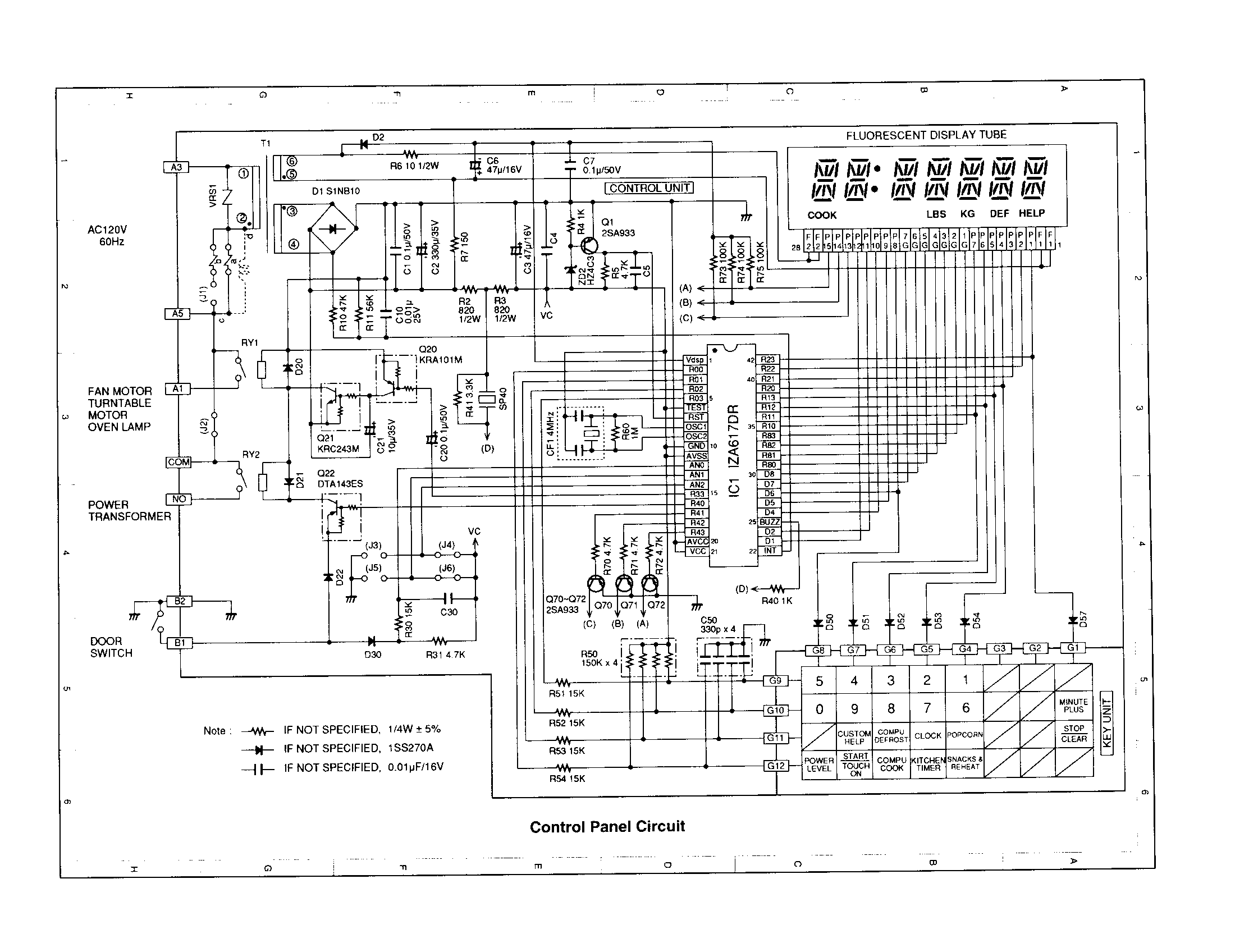 Control panel circuit