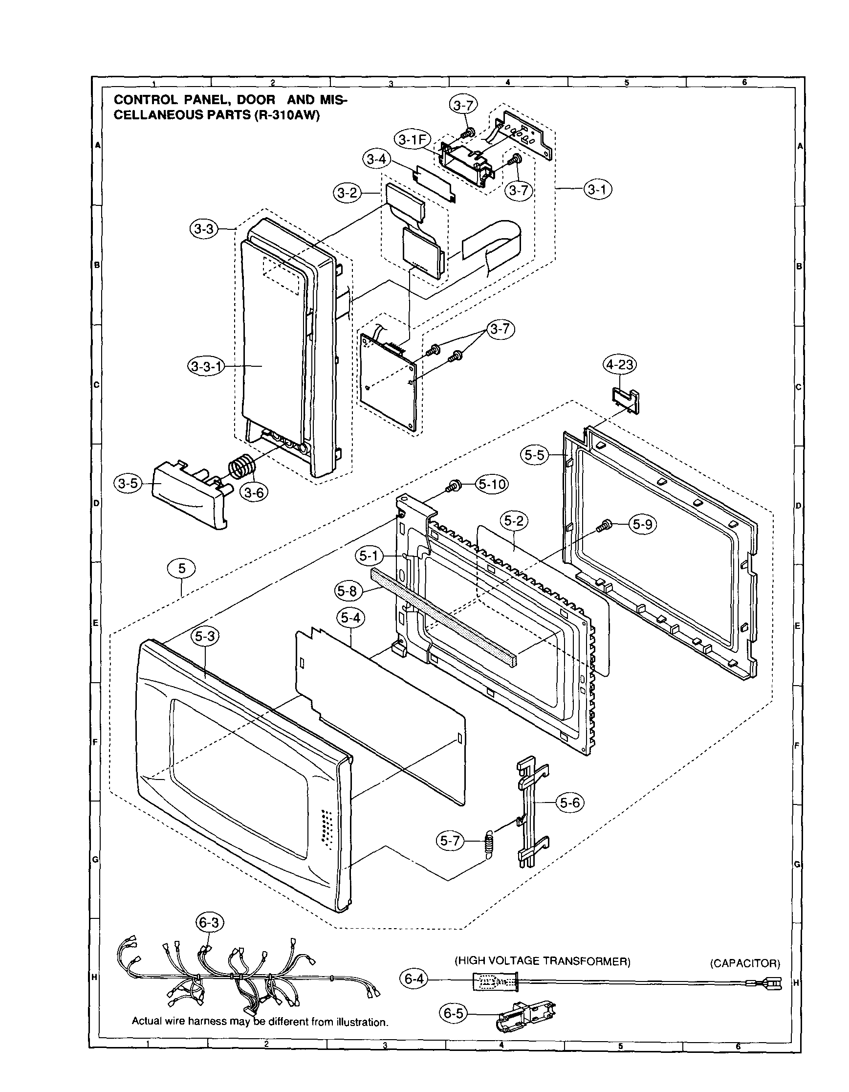Control panel/door