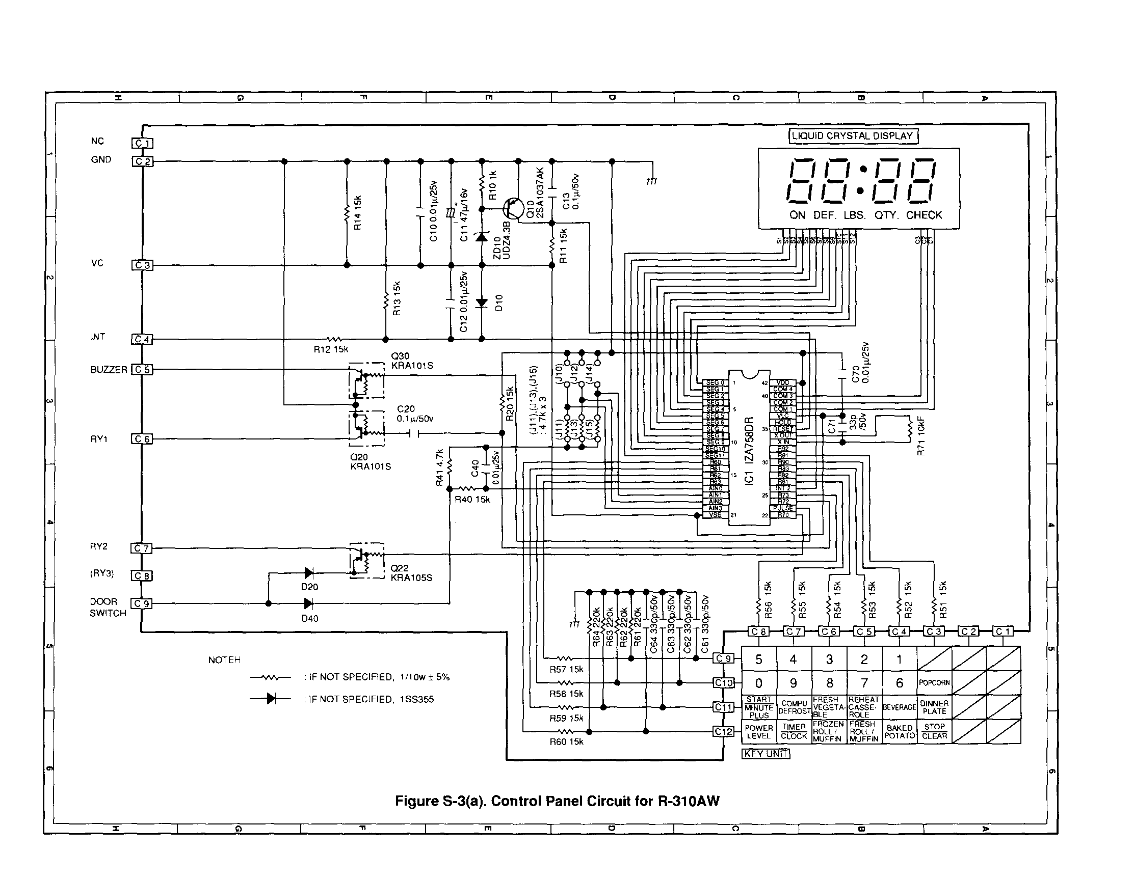 Control panel circuit