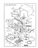Oven and cabinet