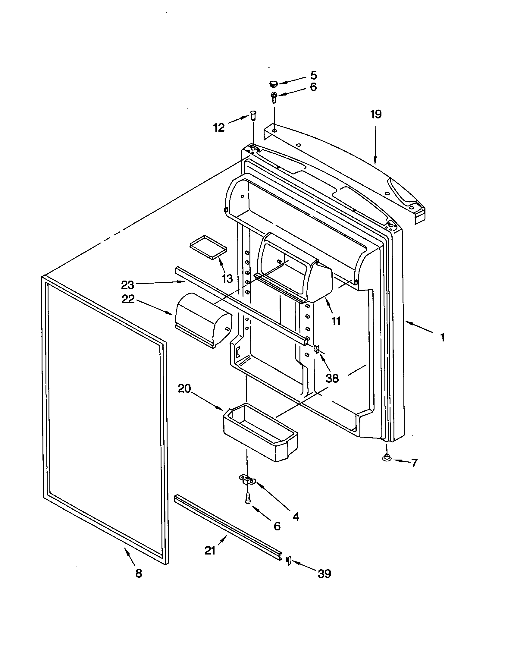 REFRIGERATOR DOOR