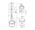 Kenmore 11022632100 agitator/basket/tub diagram