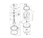 Kenmore 11022712100 agitator, basket and tub diagram