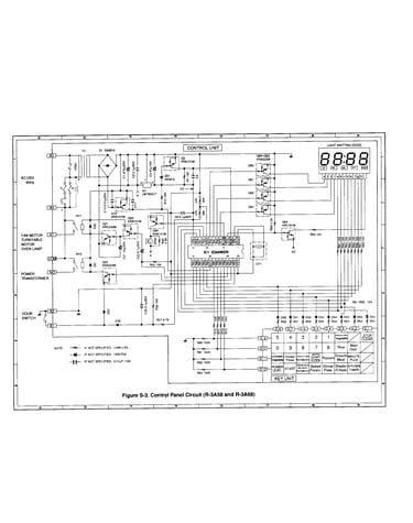 Control panel circuit(r-3a58,r-3a68)