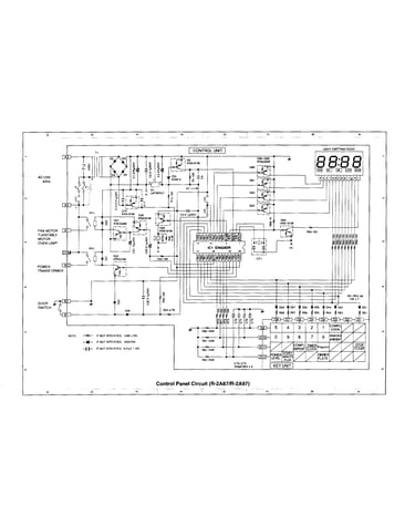 Control panel circuit(r-2a87/r-2a97)