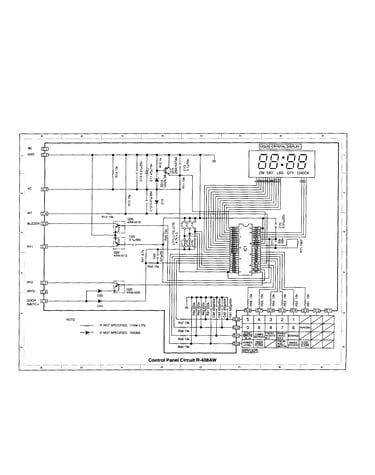 Control panel circuit (r-408aw)
