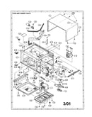 Oven and cabinet
