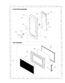 Control panel and door