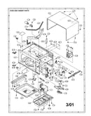 Oven and cabinet