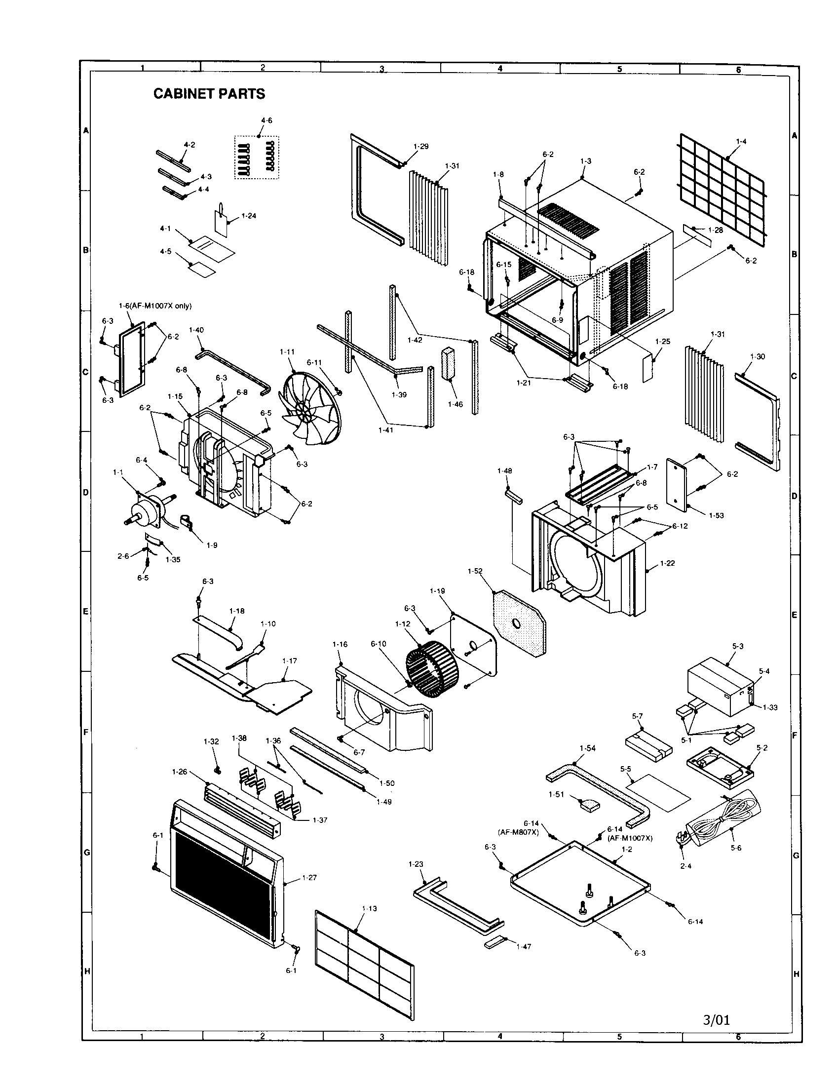 Cabinet parts