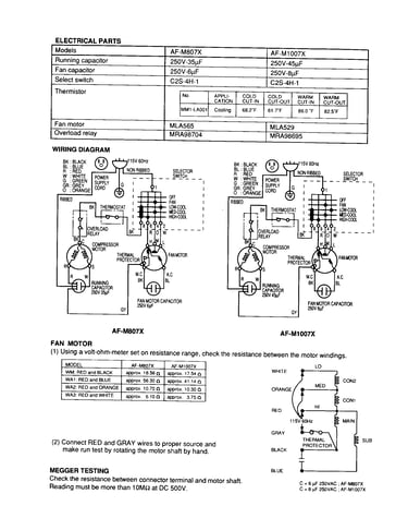 Electrical/fan motor