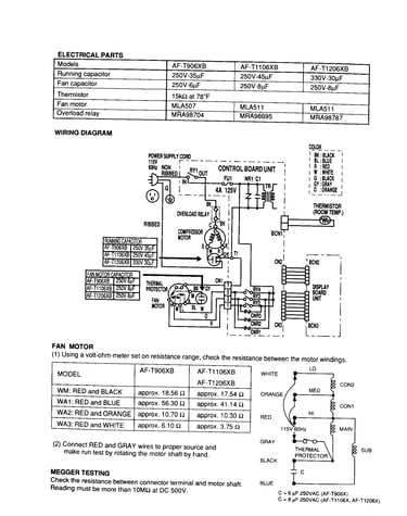 Electrical/fan motor
