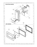 Control panel,door assembly