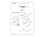 Sharp R-410BK wire harness and accessories diagram
