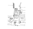 Eureka 4381AT-3 motor cover diagram