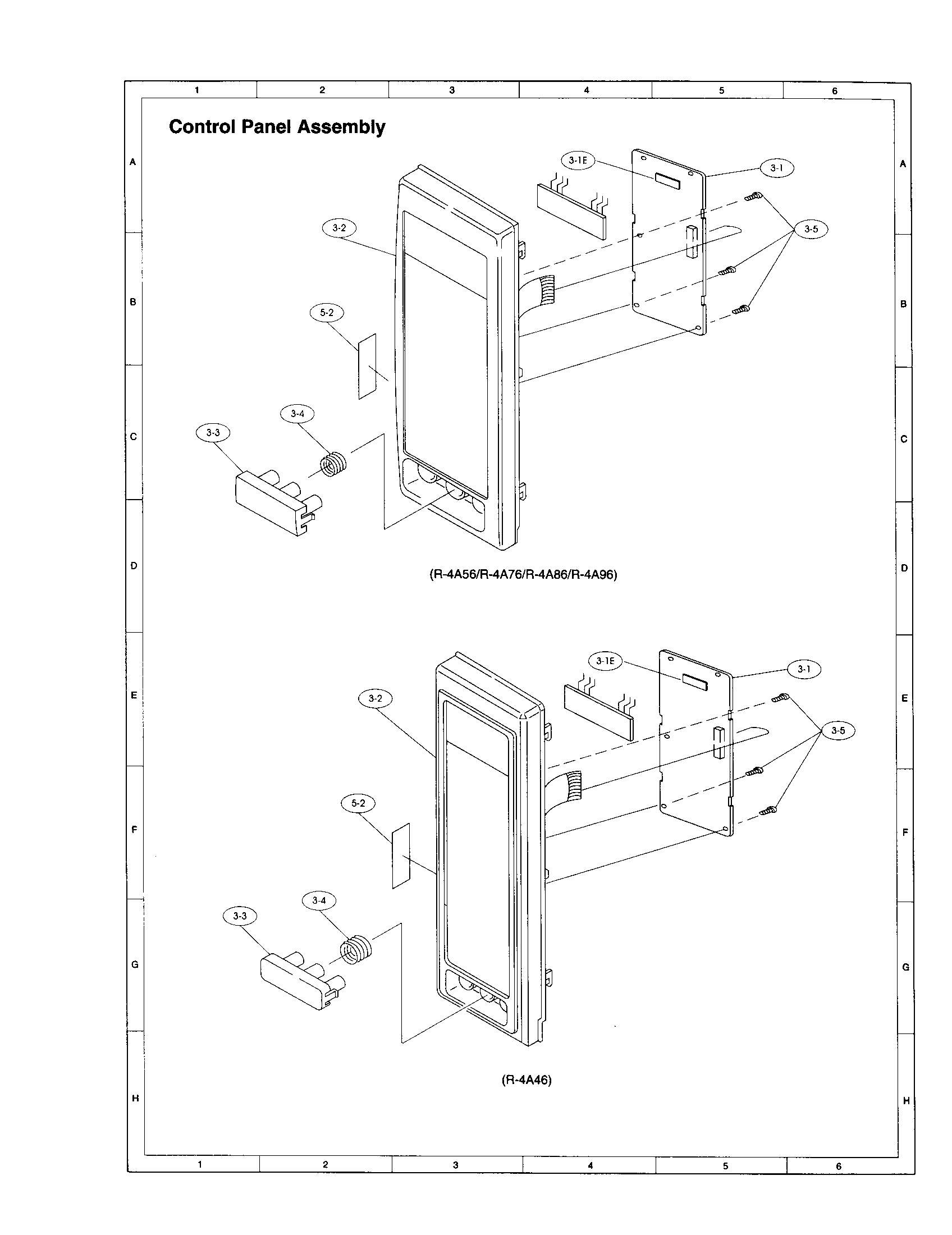 Control panel assembly