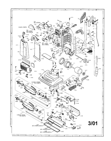 Upright vac