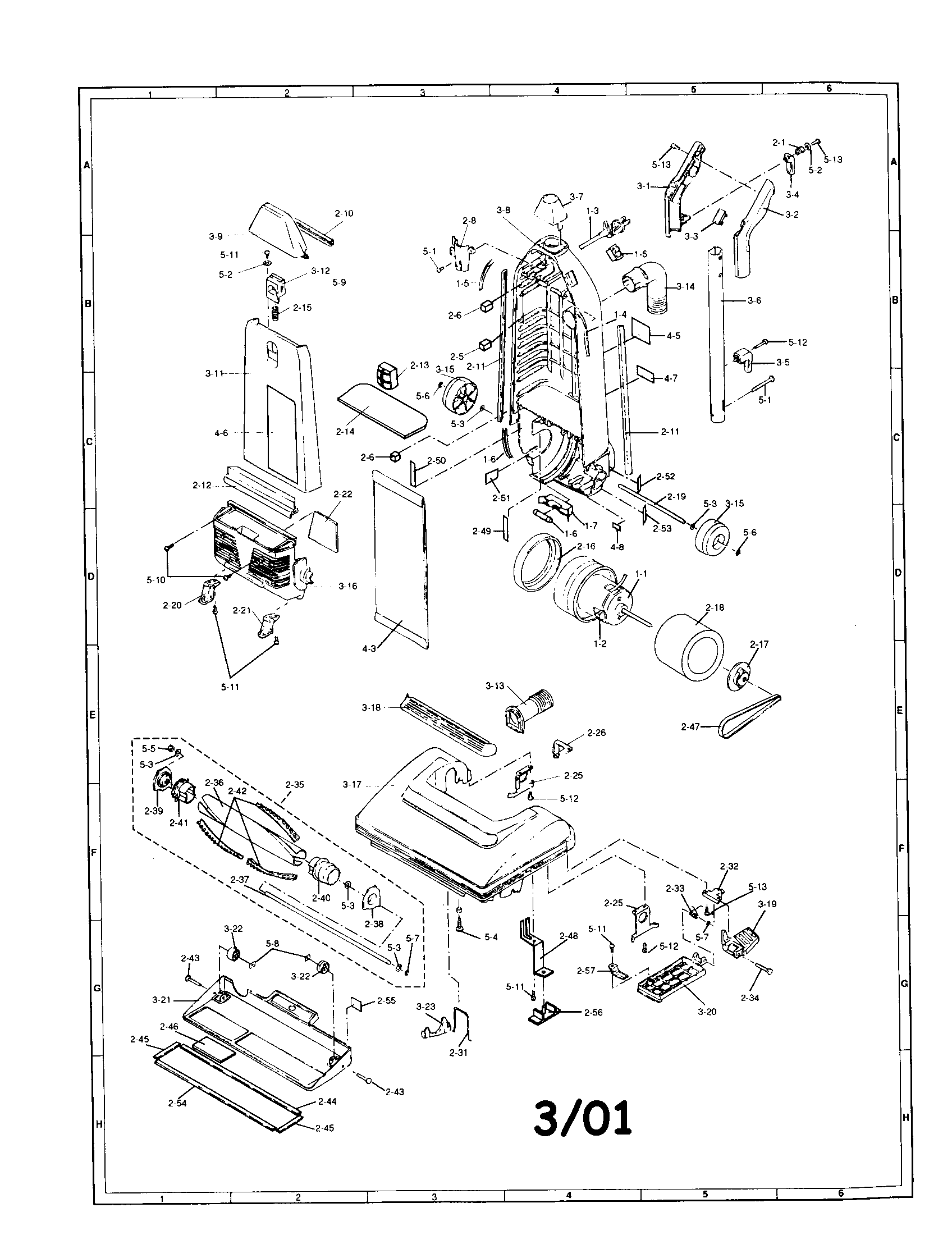 Upright vac