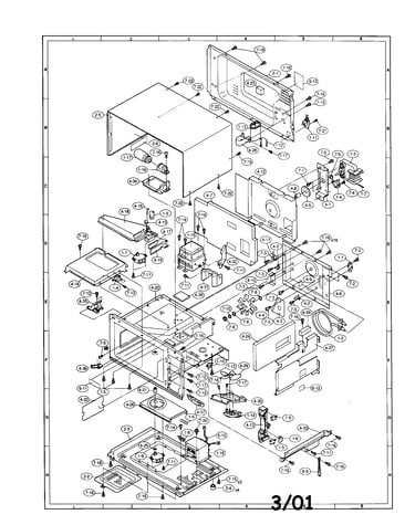 Oven and cabinet