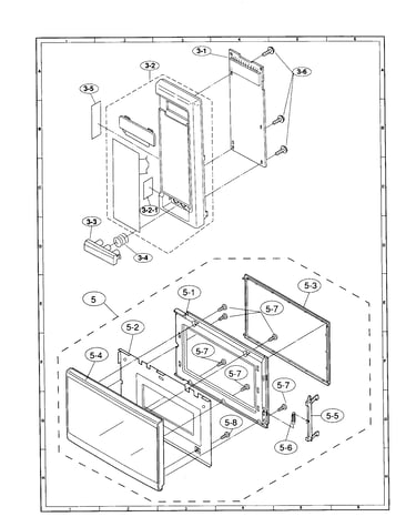 Control panel/door