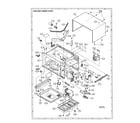 Sharp R-3A36 oven and cabinet diagram