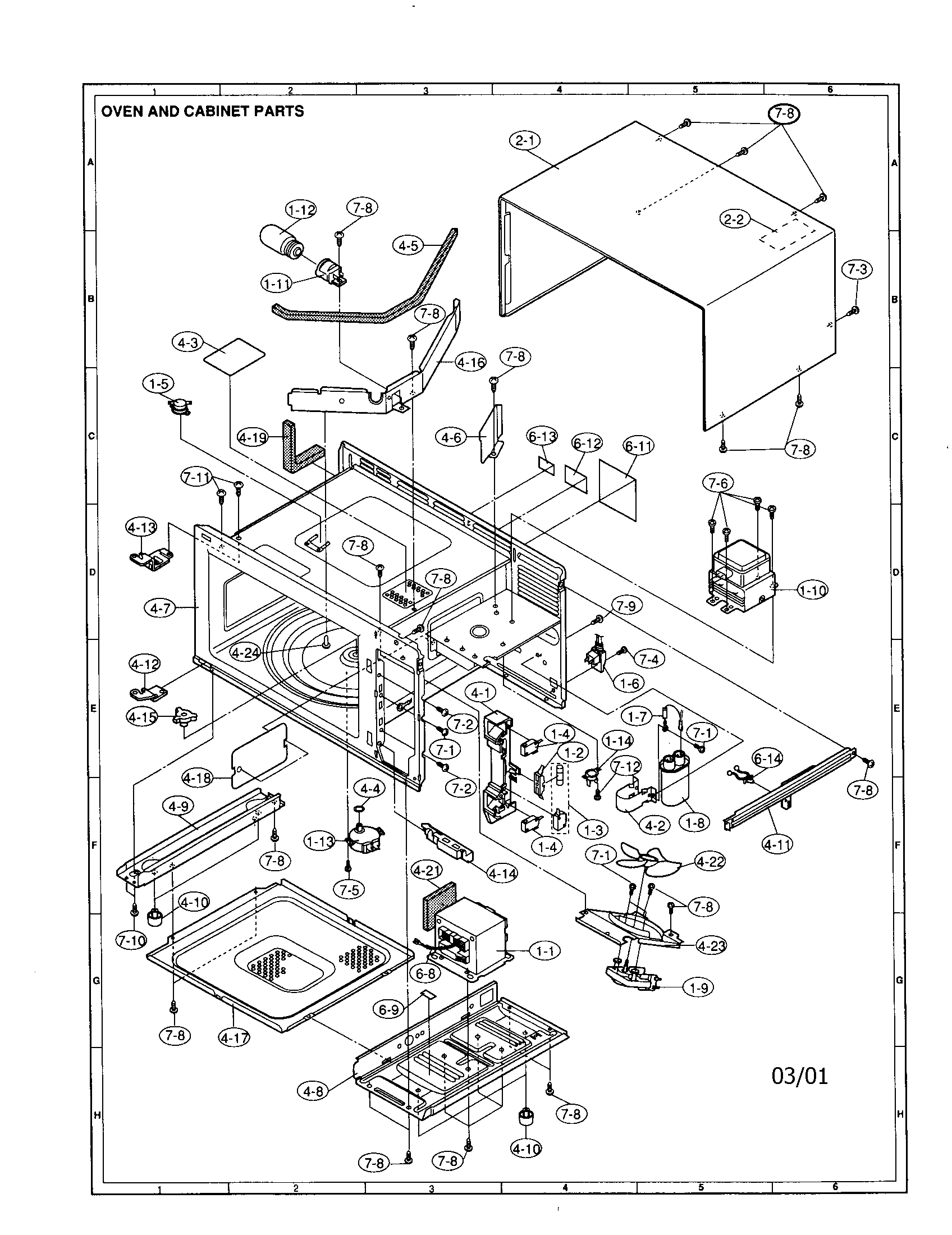 Oven and cabinet
