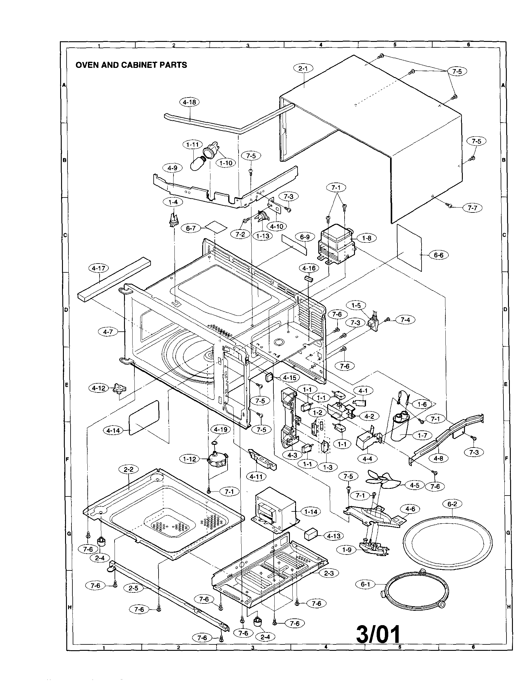 Oven and cabinet