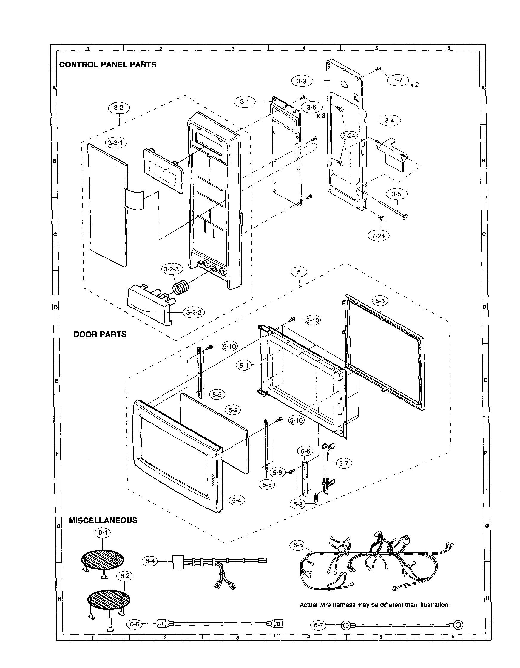 CONTROL PANEL AND DOOR