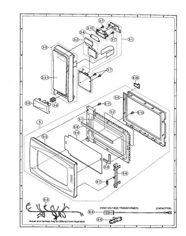 Control panel and door