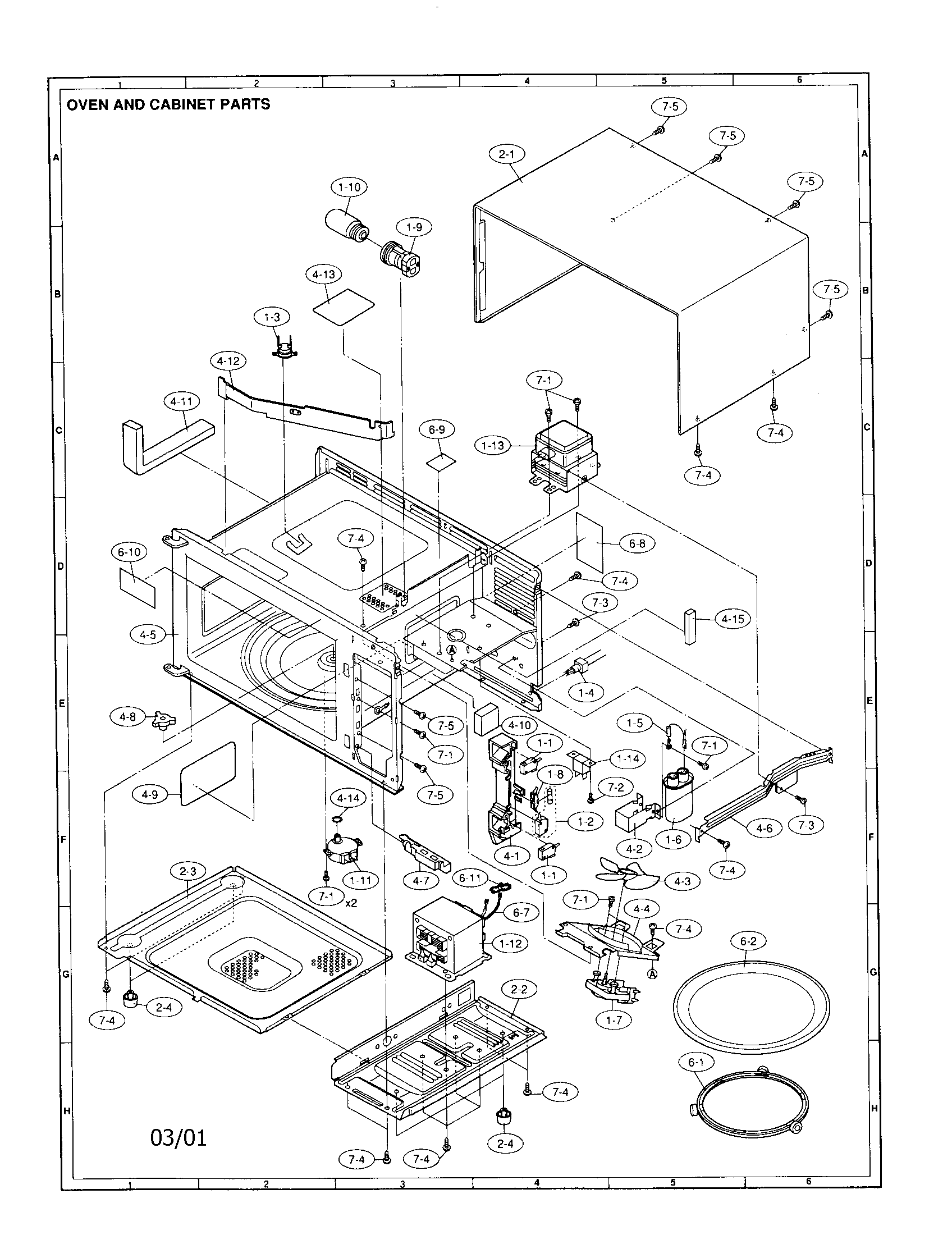 Oven and cabinet