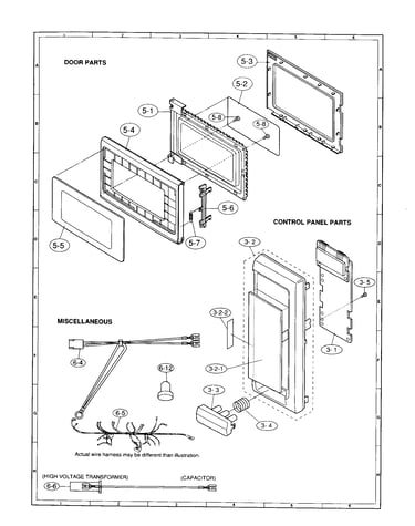 Door and control panel