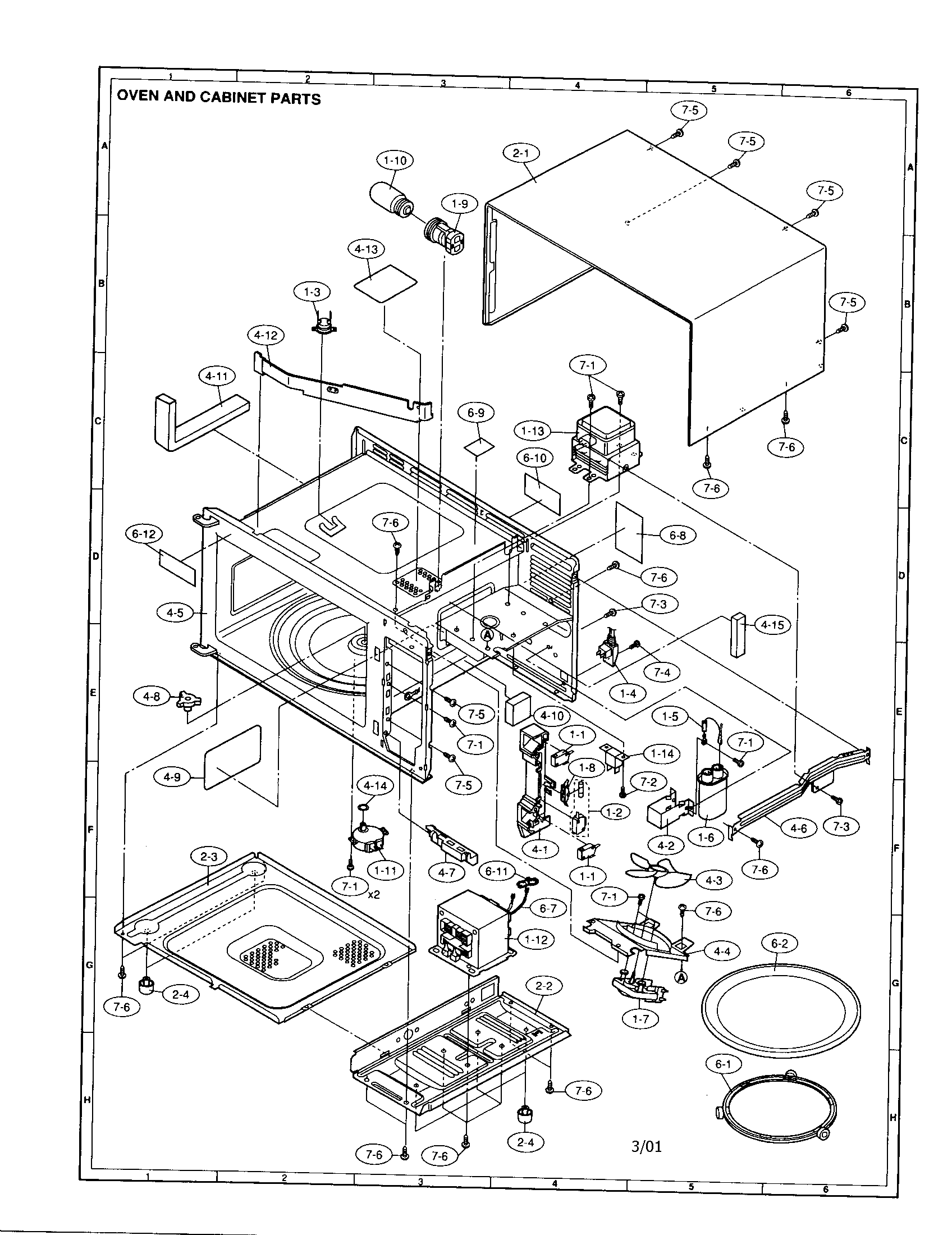 Oven and cabinet