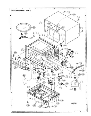 Oven and cabinet
