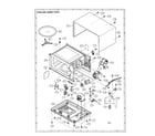 Sharp R-4A47 oven and cabinet diagram