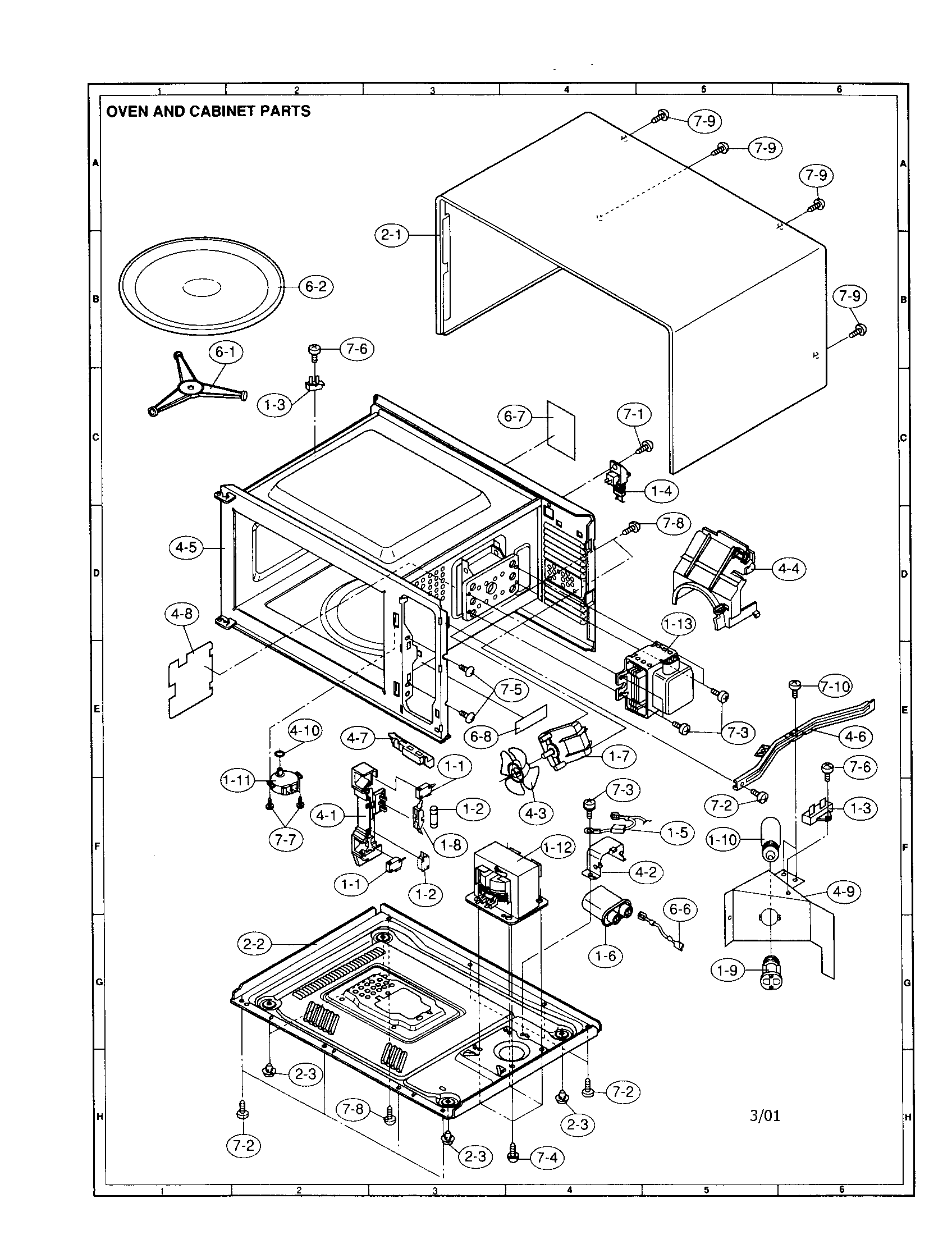 Oven and cabinet