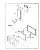 Control panel and door