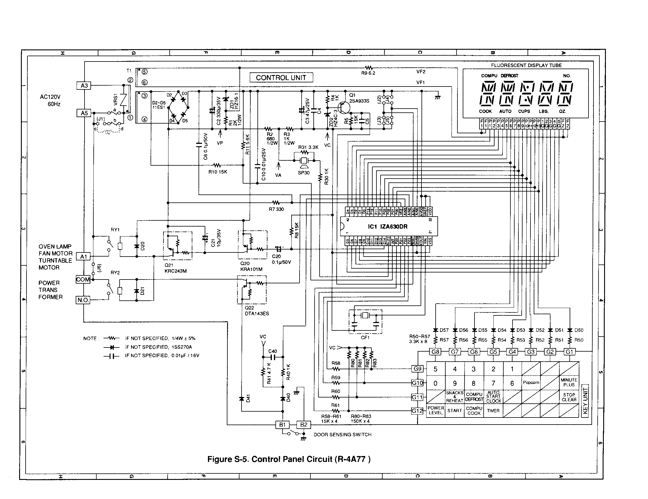 R-4A77--CONTROL PANEL CIRCUIT