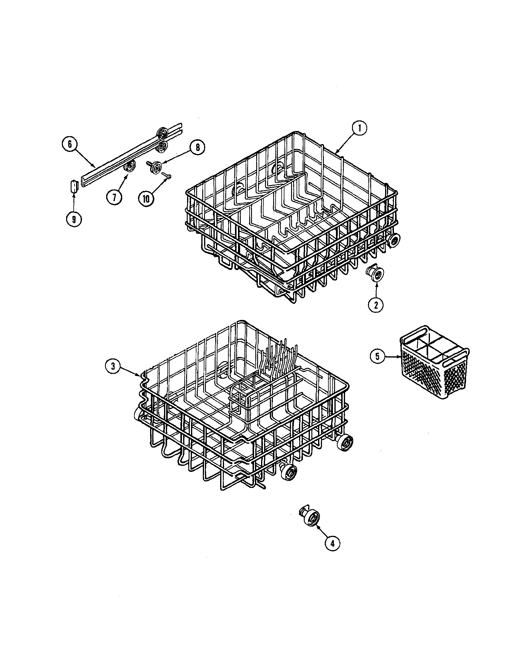 TRACK AND RACK ASSEMBLY