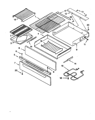 Warming drawer and broiler