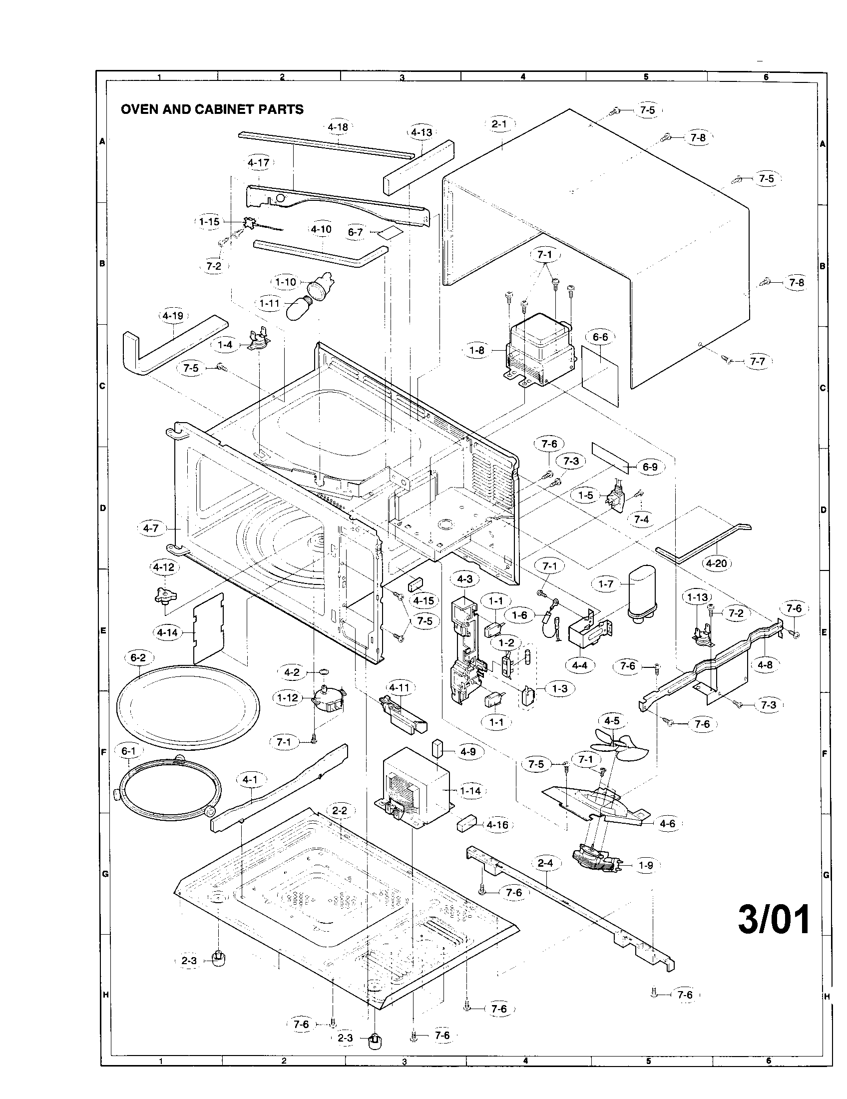 Oven and cabinet