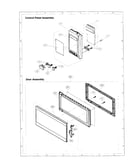 Control panel and door